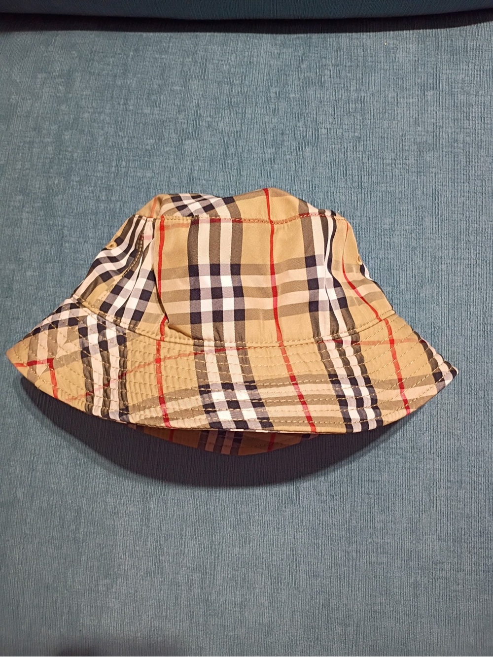 Beige Plaid Bucket Hat - Classic Style